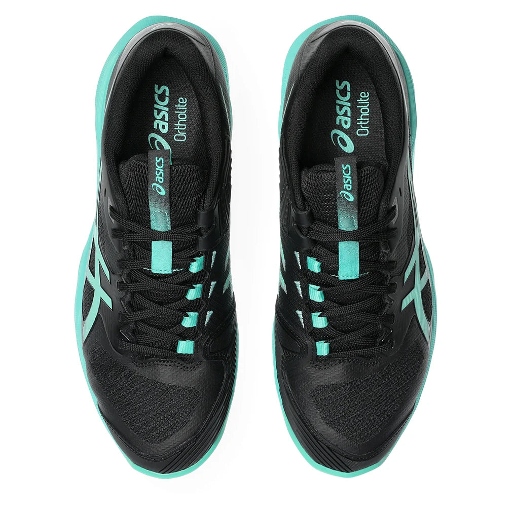 Men's Solution Speed FF 4 Tennis Shoes Black and Aurora Green