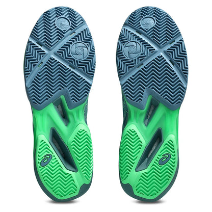 Men's SonicSmash FF Padel Shoes Saba Blue and Vital Green