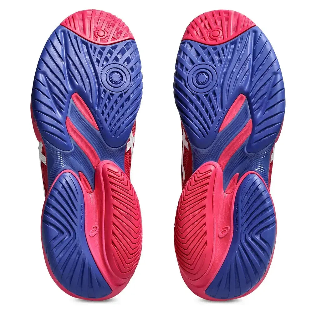 Women's Court FF 3 Tennis Shoes Bright Rose and White
