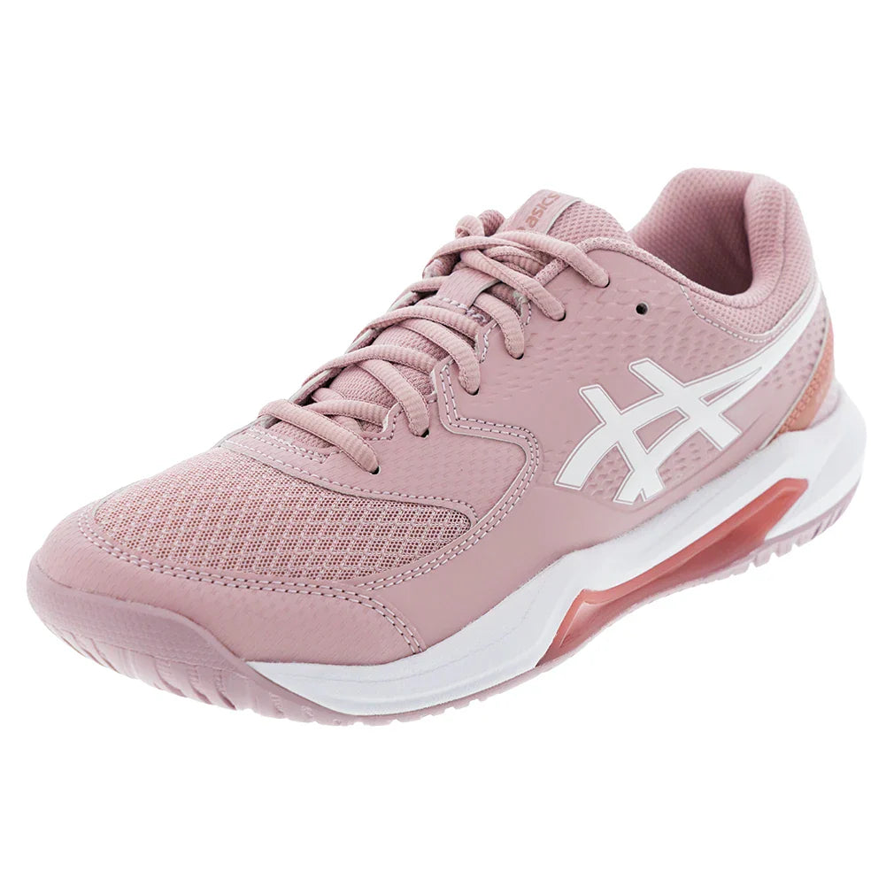 Women's GEL-Dedicate 8 D Width Tennis Shoes Morganite and White-Footwear-Asics-6-MORGANITE/WHITE, [current_file_name-Tennis Express