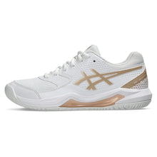 Women's GEL-Dedicate 8 Pickleball Shoes White and Champagne