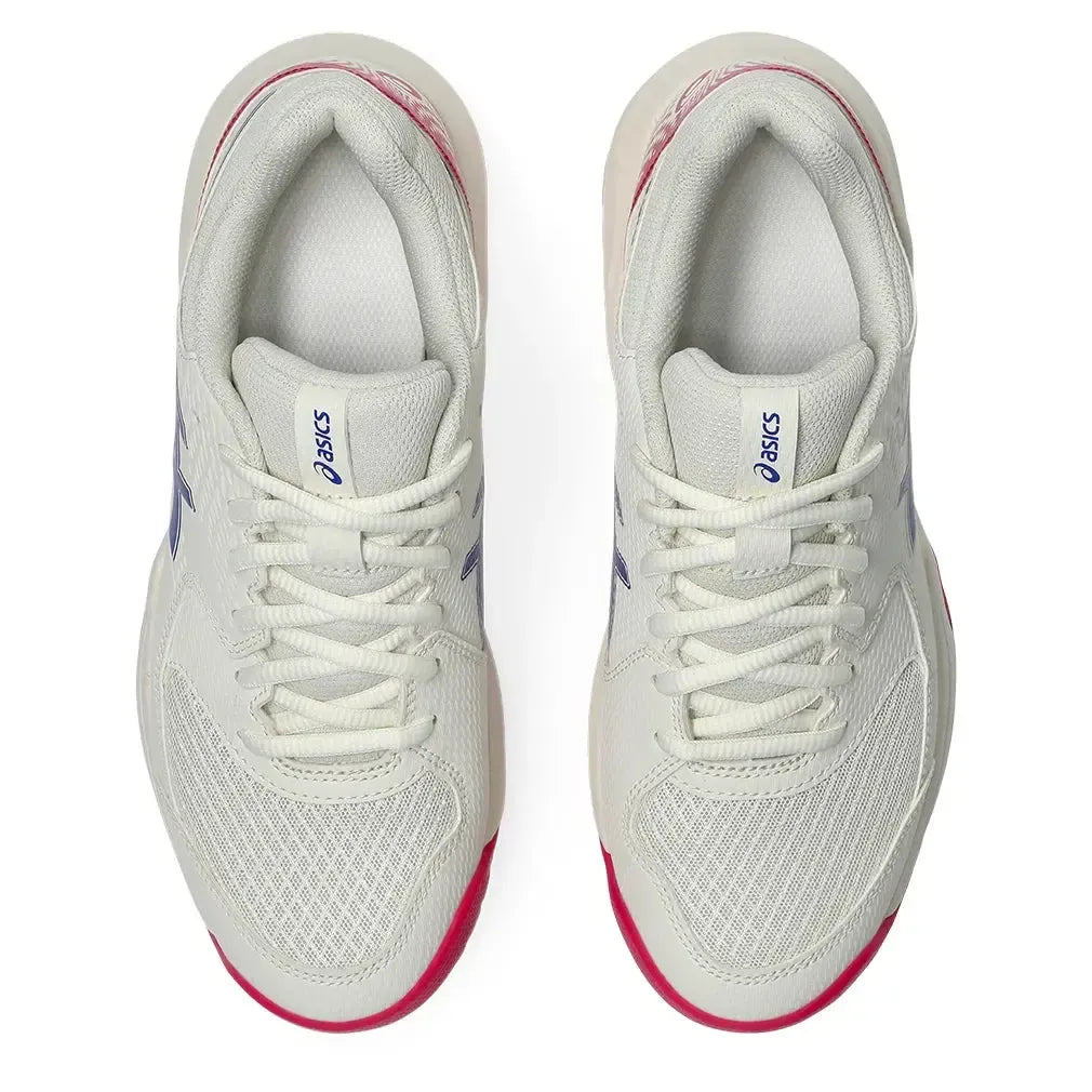 Women's GEL-Dedicate 8 Tennis Shoes Cream and Dark Cobalt