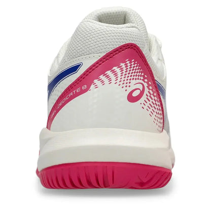 Women's GEL-Dedicate 8 Tennis Shoes Cream and Dark Cobalt