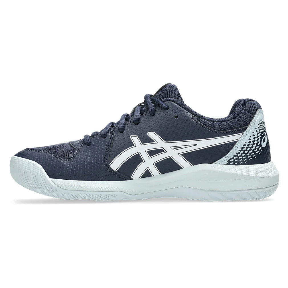 Women's GEL-Dedicate 8 Tennis Shoes Midnight and White