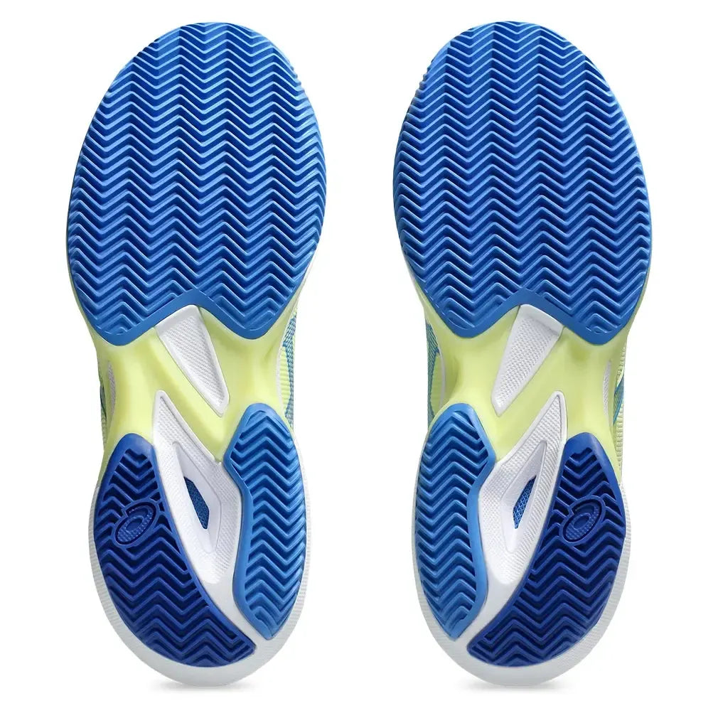 Women's Solution Speed FF 3 Clay Tennis Shoes Huddle Yellow and Blue Coast