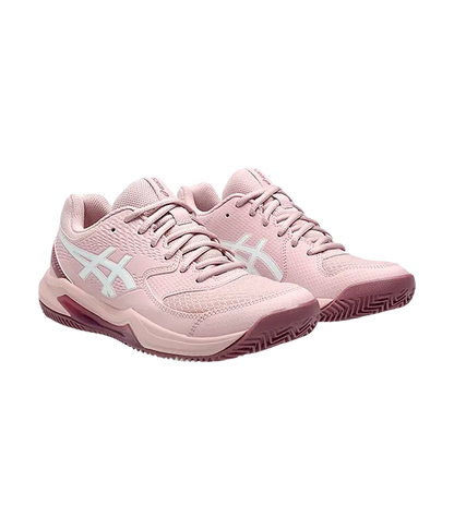 Padel Shoes Asics Gel-Dedicate 8 Clay Mujer Watershed Rose/White