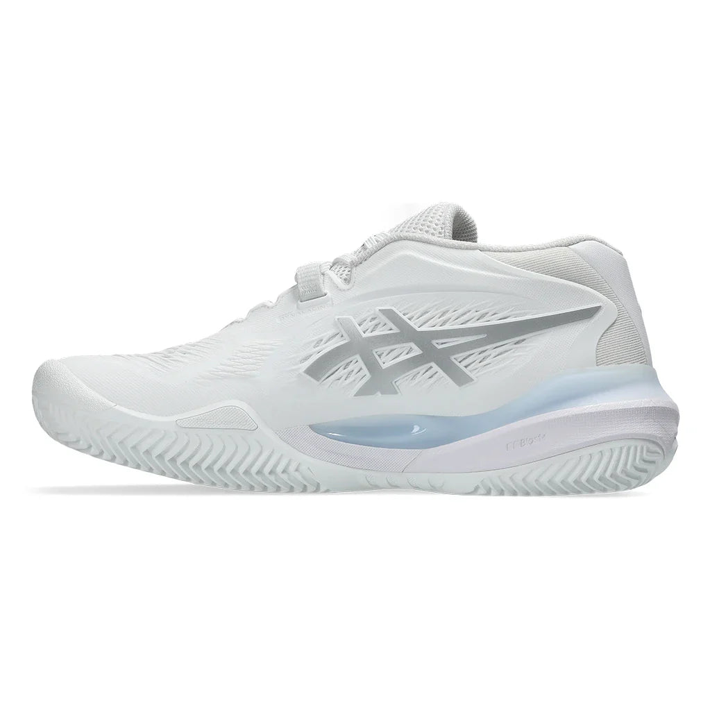 Women's GEL-Resolution X Clay Tennis Shoes White and Pure Silver