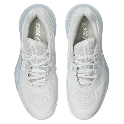 Women's GEL-Resolution X Clay Tennis Shoes White and Pure Silver
