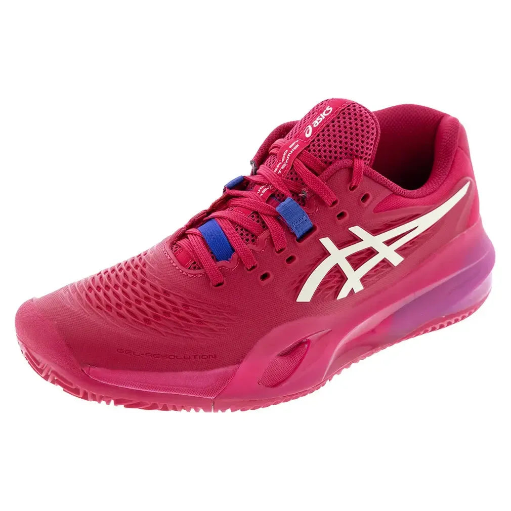 Women's GEL-Resolution X Clay Tennis Shoes Bright Rose and Cream-Footwear-Asics-1042A277-700F25copy-Tennis Express