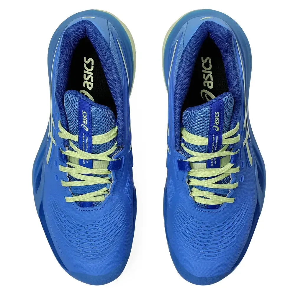 Women's GEL-Resolution X Clay Tennis Shoes Blue Coast and Huddle Yellow