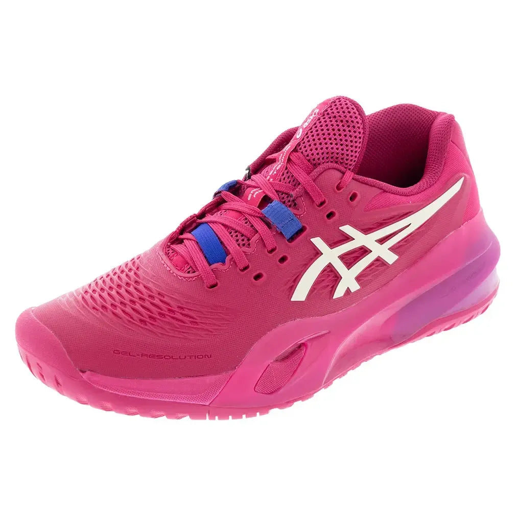 Women's GEL-Resolution X Tennis Shoes Bright Rose and Cream-Footwear-Asics-1042A279-700F25-Tennis Express