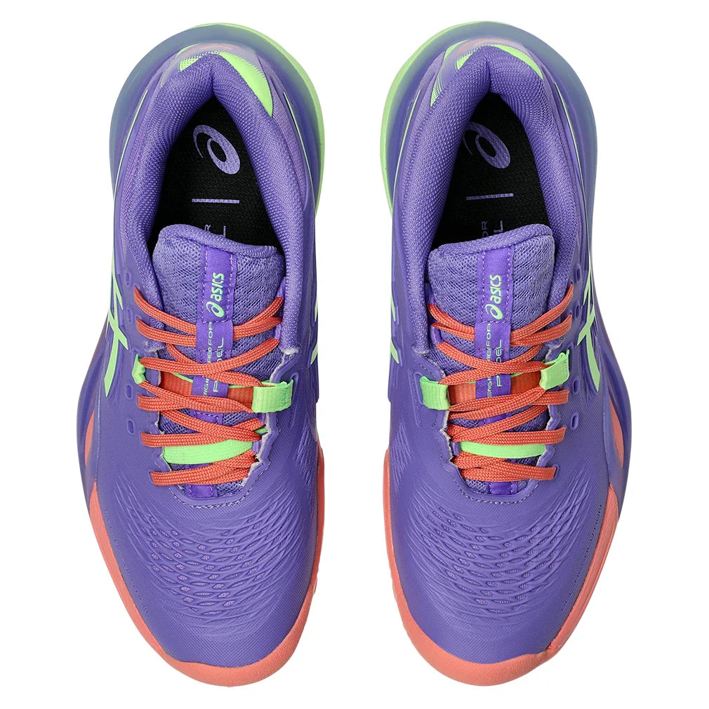 Women's GEL-Resolution X Padel Shoes Amethyst and Illuminate Green