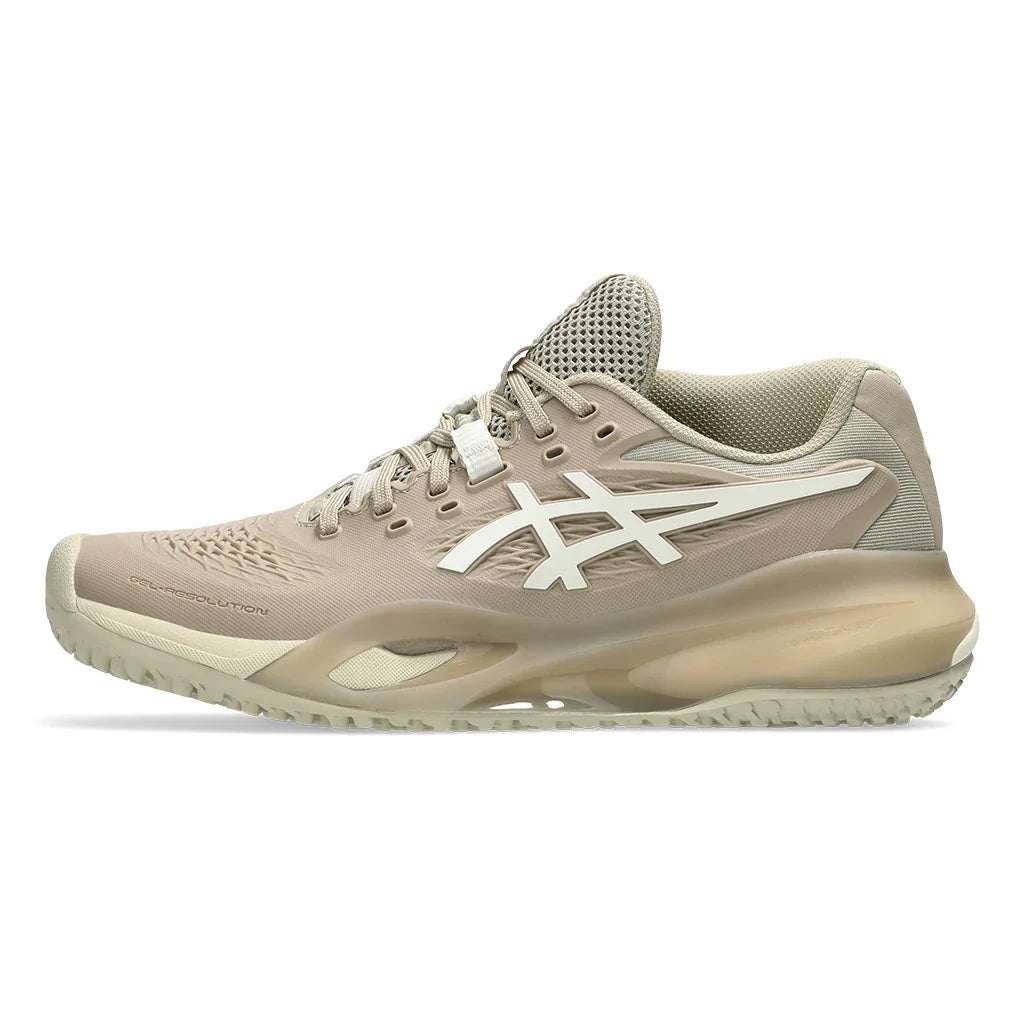 Women's GEL-Resolution X Omnicourt Tennis Shoes Wood Crepe and Birch