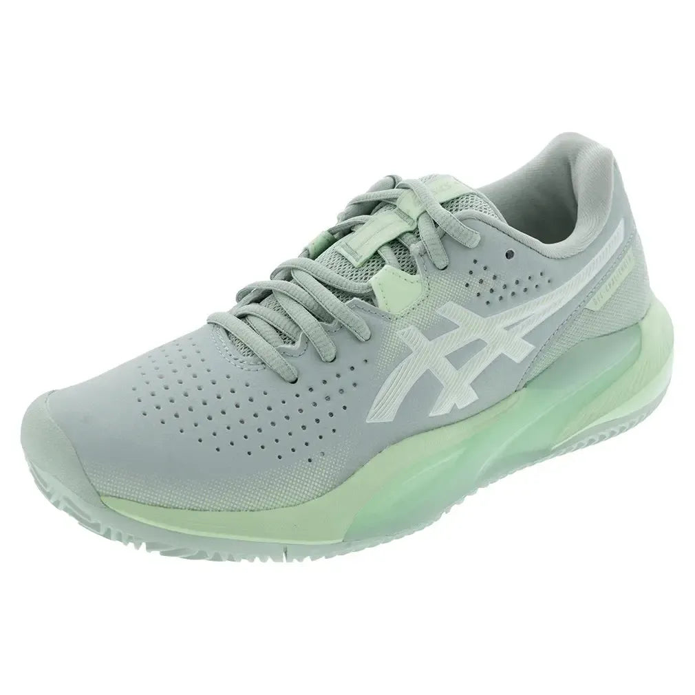 Women's GEL-Challenger 15 Clay Tennis Shoes Lichen Rock and Whisper Green-Footwear-Asics-1042A293-300F25-Tennis Express
