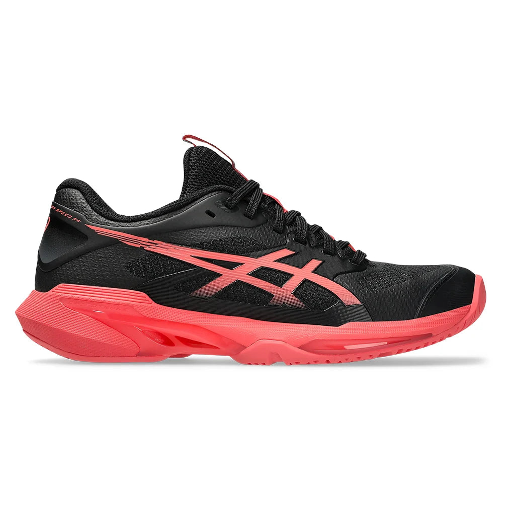 Women's Solution Speed FF 4 Tennis Shoes Black and Sienna