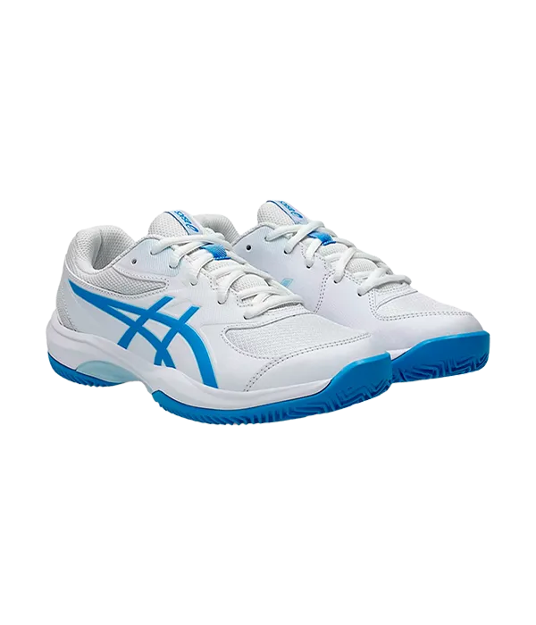 Padel Shoes Asics Gel-Game GS Clay/OC Kids White/Blue Coast