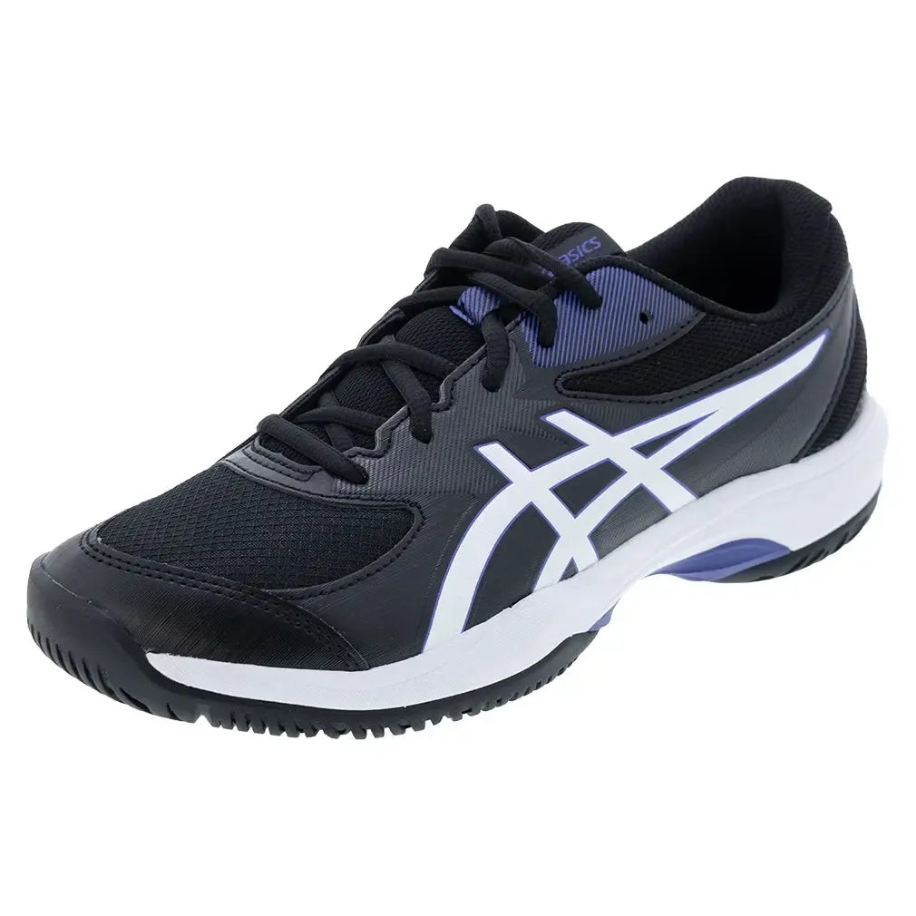 Juniors' GEL-Game GS Tennis Shoes Black and White-Footwear-Asics-1044A083-001F25copy-Tennis Express