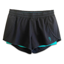 Women's 3 Inch Inseam 2-in-1 Split Pickleball Short-Apparel-Baddle-104968-BLACK-L-Tennis Express