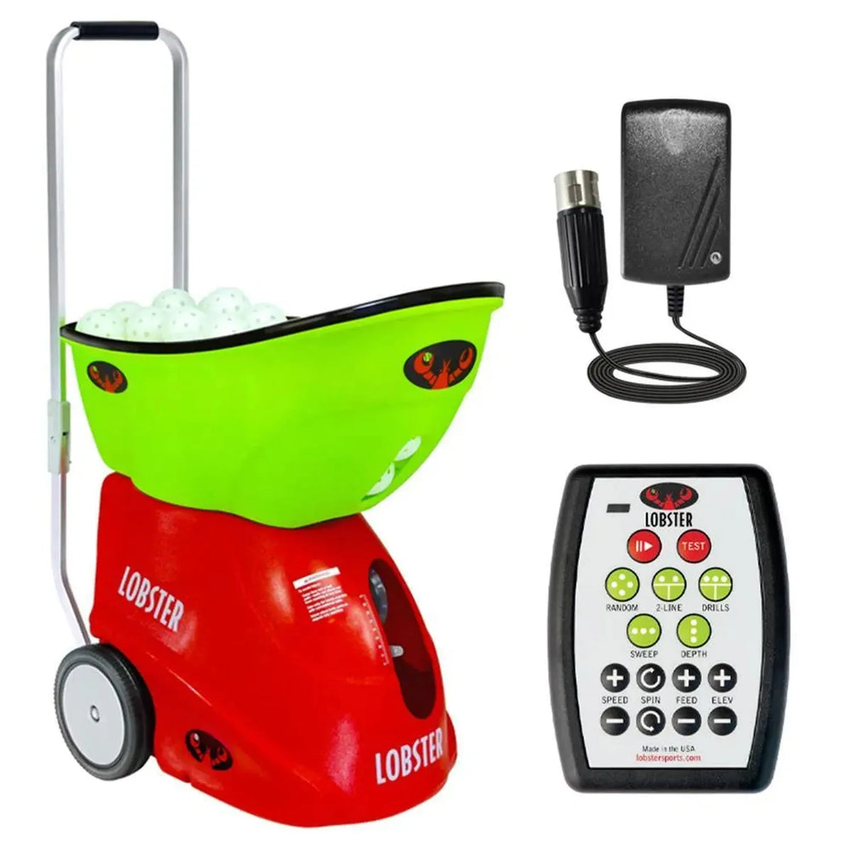 Pickle Champion with 20-Function Remote Control Pickleball Machine-Court Equipment-Lobster-105256-DEFAULT-L-Tennis Express