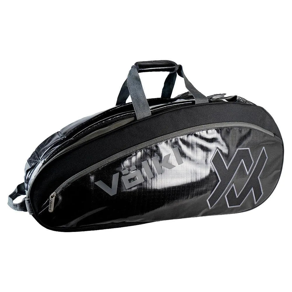 Primo 6 Pack Tennis Bag Black and Charcoal-Bags-Volkl-105461-DEFAULT-L-Tennis Express