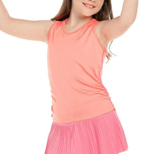 Girls' Lightweight Rib Tennis Tank Flamingo-Apparel-Lucky In Love-105593-DEFAULT-L-Tennis Express