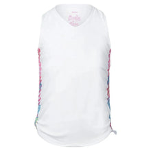 Girls' Have No Sheer Ruche Tennis Tank White-Apparel-Lucky In Love-105801-DEFAULT-L-Tennis Express