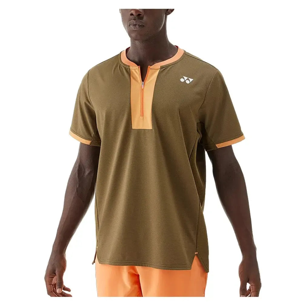 Men's Tournament Zip Tennis Crew