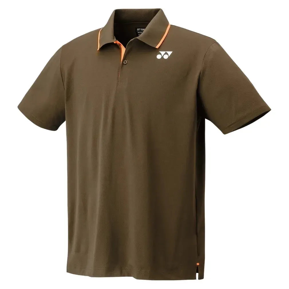 Men's Tournament Tennis Polo-Apparel-Yonex-10628OBR-F25-1-Tennis Express