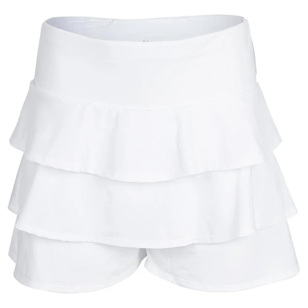 Women's Court Tiered Ruffle Tennis Skort-Apparel-Tail-106571-1204_CHALK-L-Tennis Express