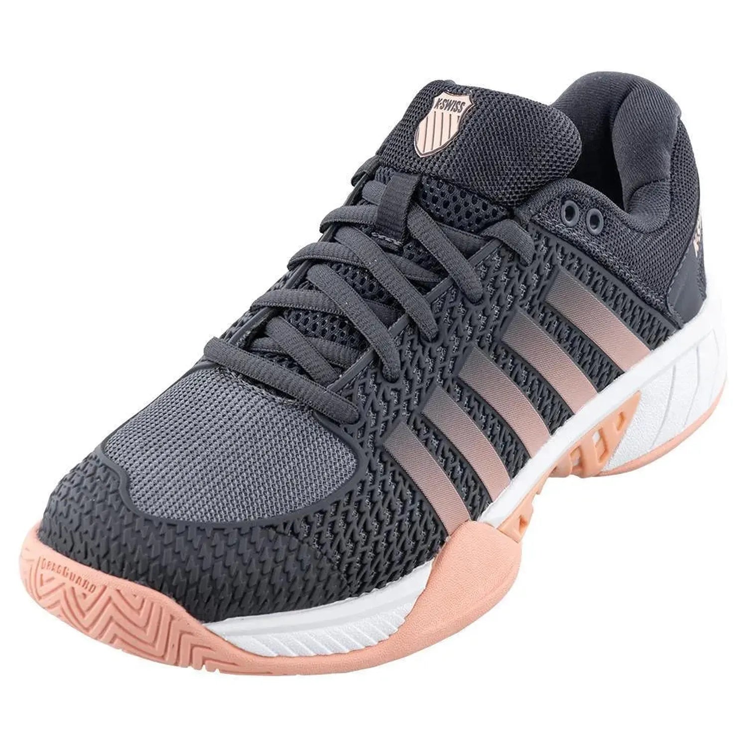 Women's Express Light Pickleball Shoes Asphalt and Steel Gray-Footwear-K-Swiss-107068-DEFAULT-L-Tennis Express