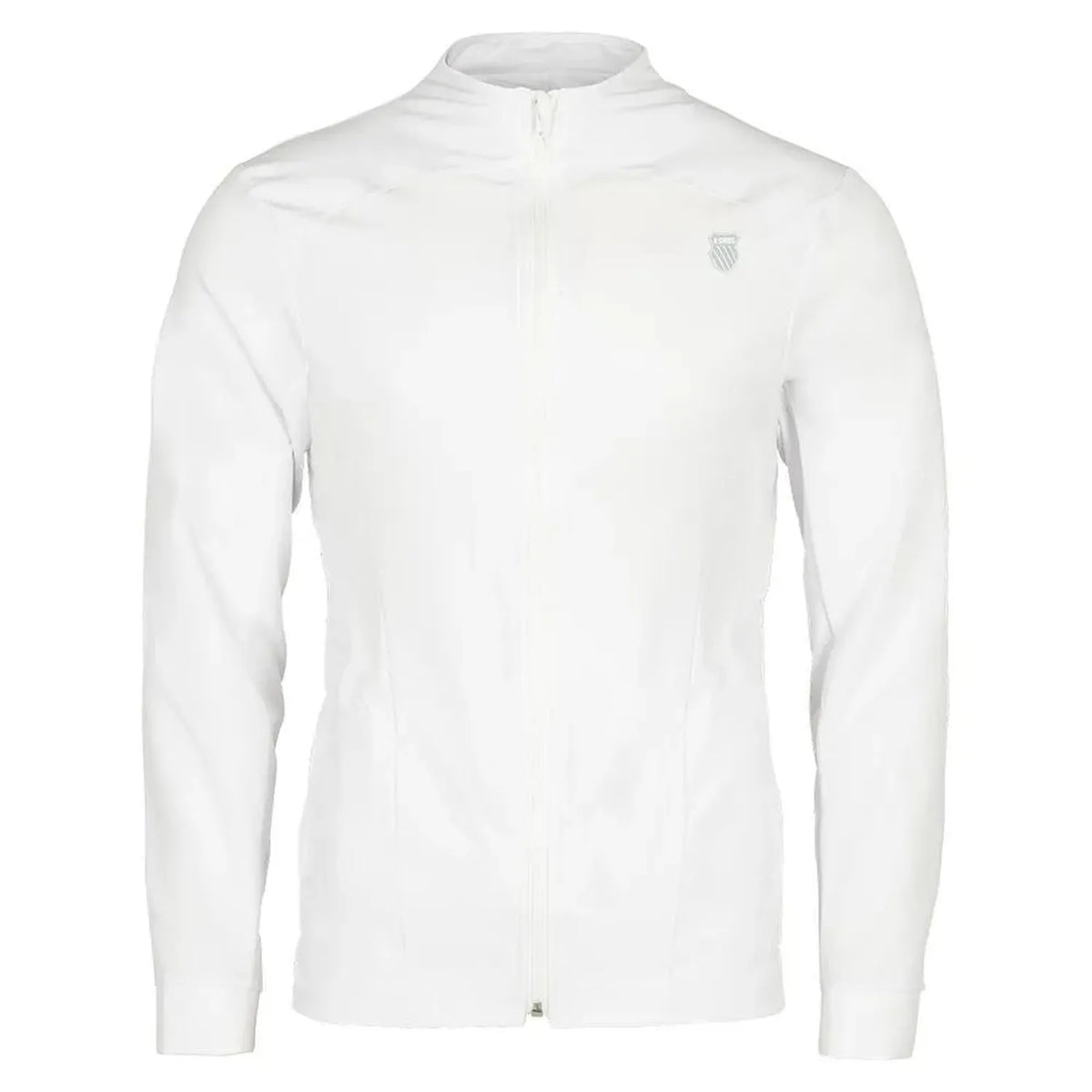 Men's Shield Tennis Jacket White-Apparel-K-Swiss-107739-DEFAULT-L-Tennis Express