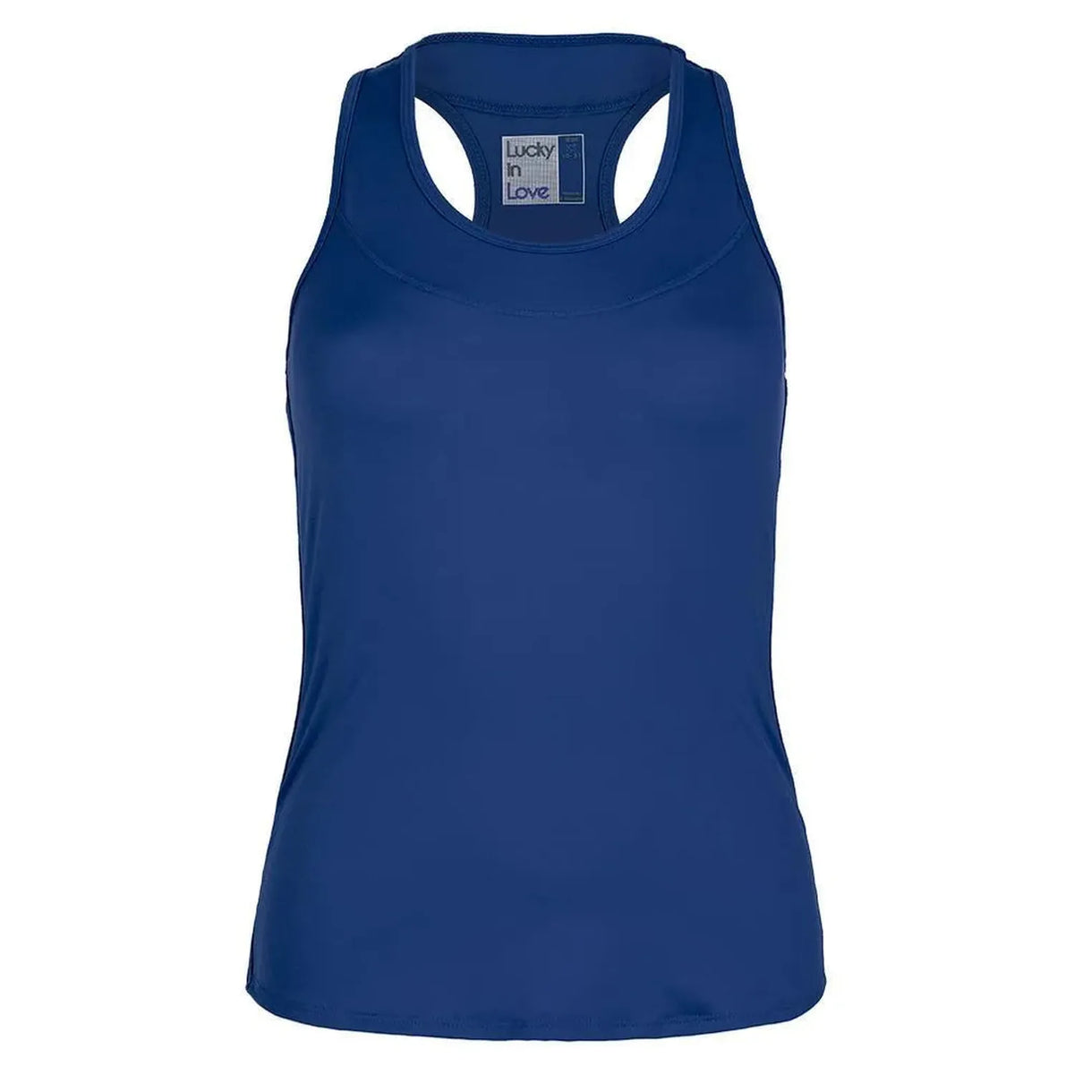 Women's Team Racerback Tennis Tank-Apparel-Lucky In Love-107807-421_ROYAL-L-Tennis Express