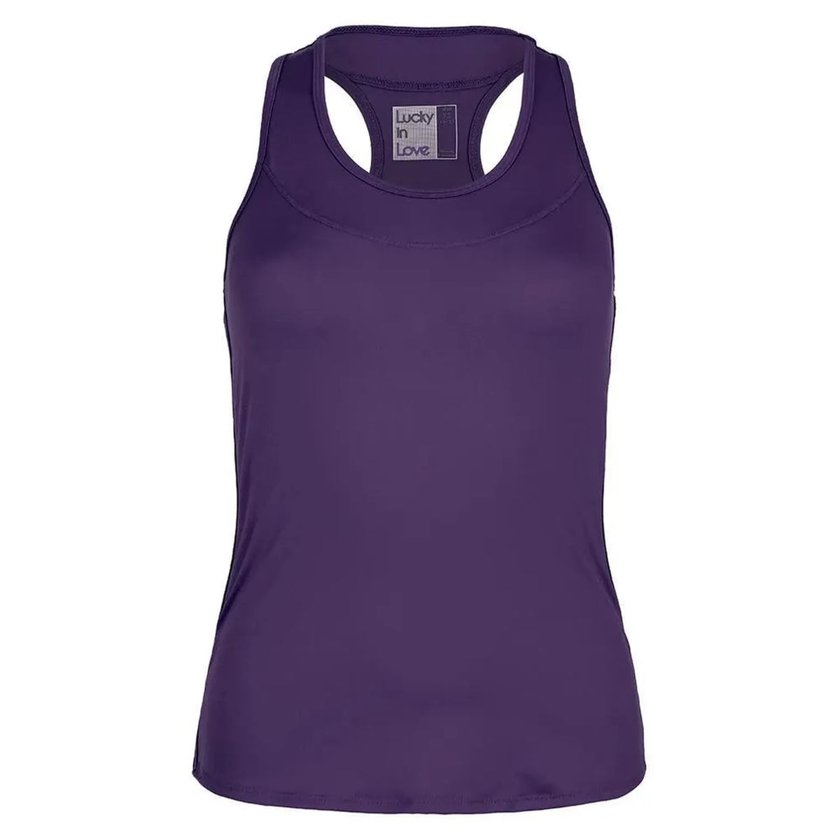 Women's Team Racerback Tennis Tank-Apparel-Lucky In Love-107807-500_PURPLE-L-Tennis Express