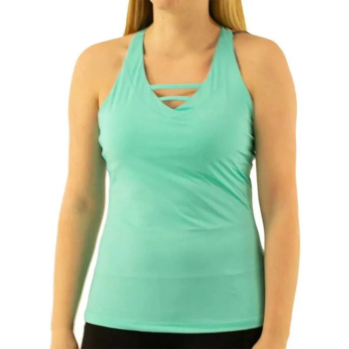 Women's Essentials Halter Tennis Tank-Apparel-Fila-108129-483_BLUE_RADIANCE-L-Tennis Express
