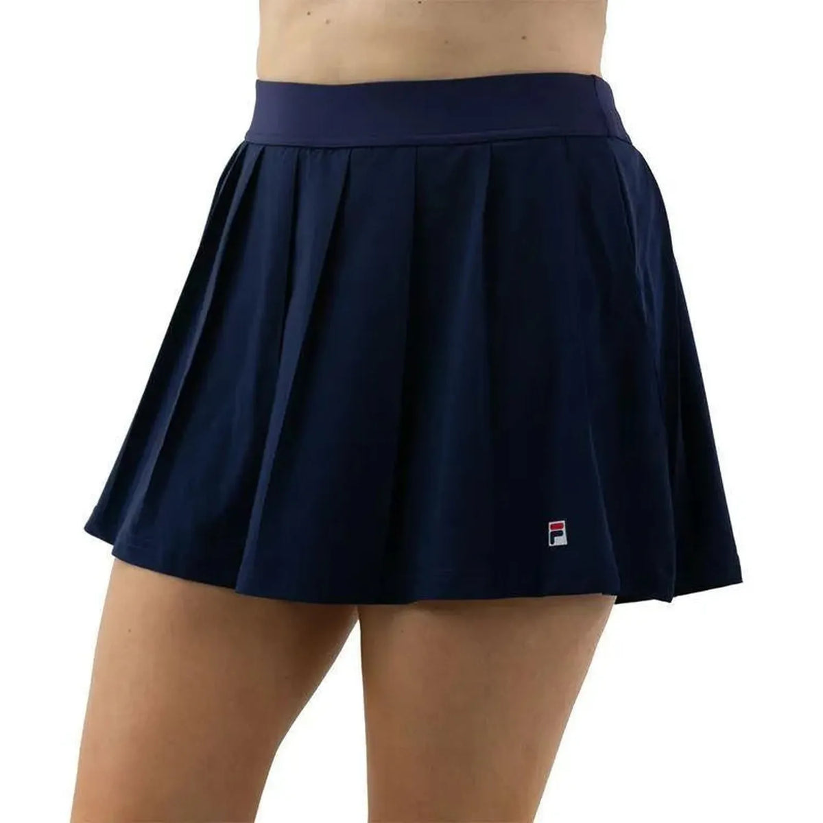 Women's Essentials Wave Pleat Tennis Skort-Apparel-Fila-108195-412_FILA_NAVY-L-Tennis Express