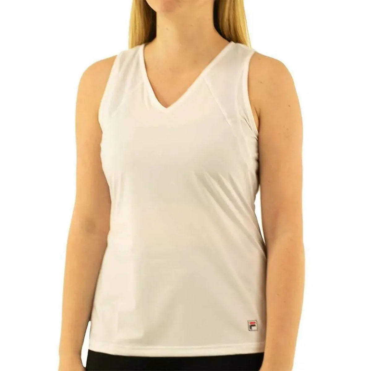 Women's Essentials Full Coverage Tennis Tank-Apparel-Fila-108238-100_WHITE-L-Tennis Express