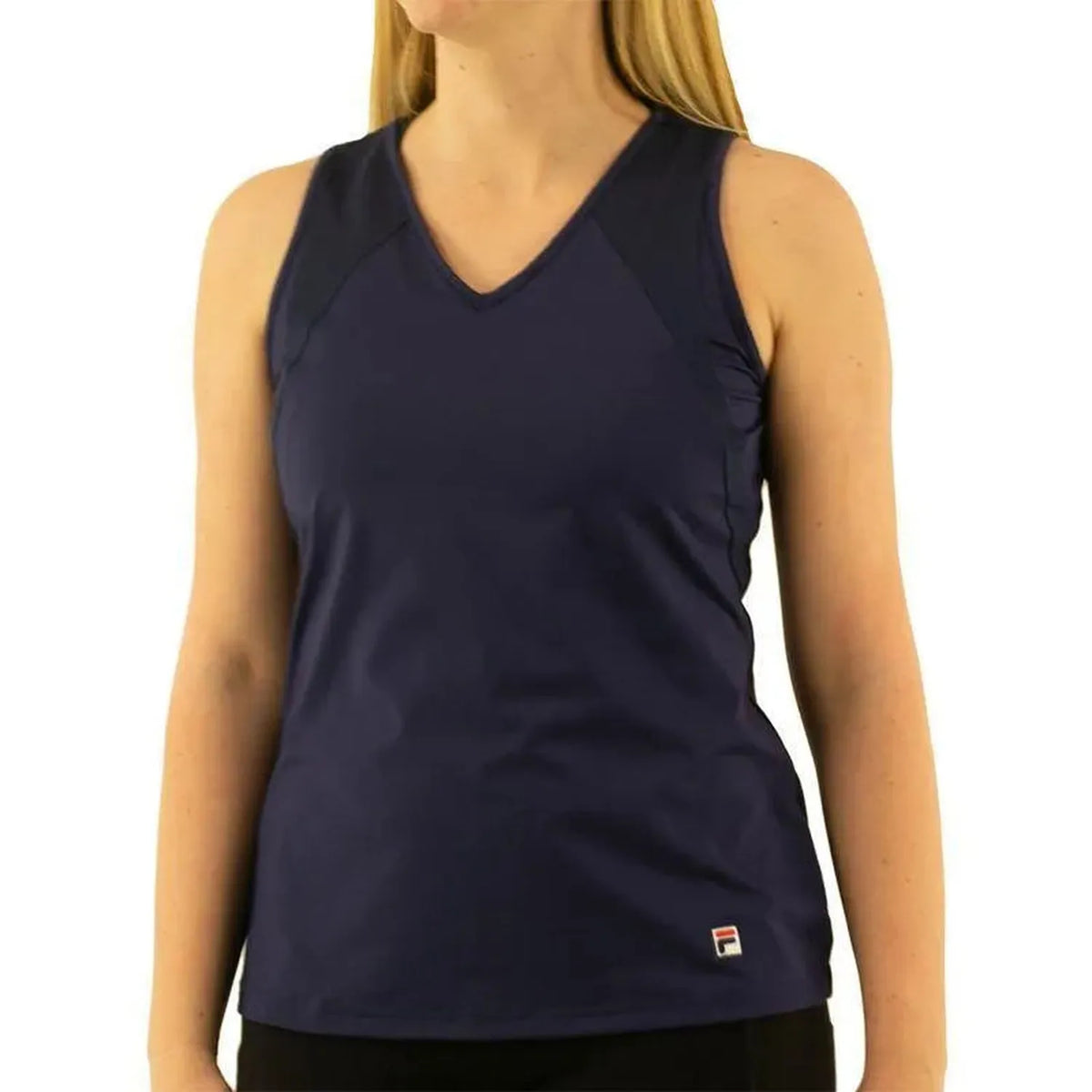 Women's Essentials Full Coverage Tennis Tank-Apparel-Fila-108238-412_FILA_NAVY-L-Tennis Express