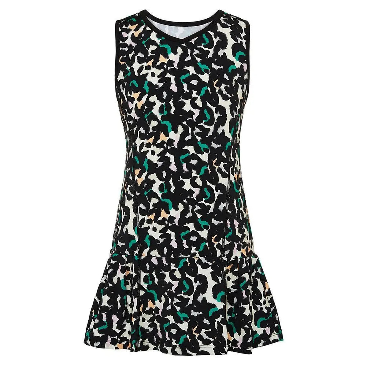 Girls' Essentials Pleated Tennis Dress-Apparel-Fila-108461-003_BLACK_ANIMAL-L-Tennis Express