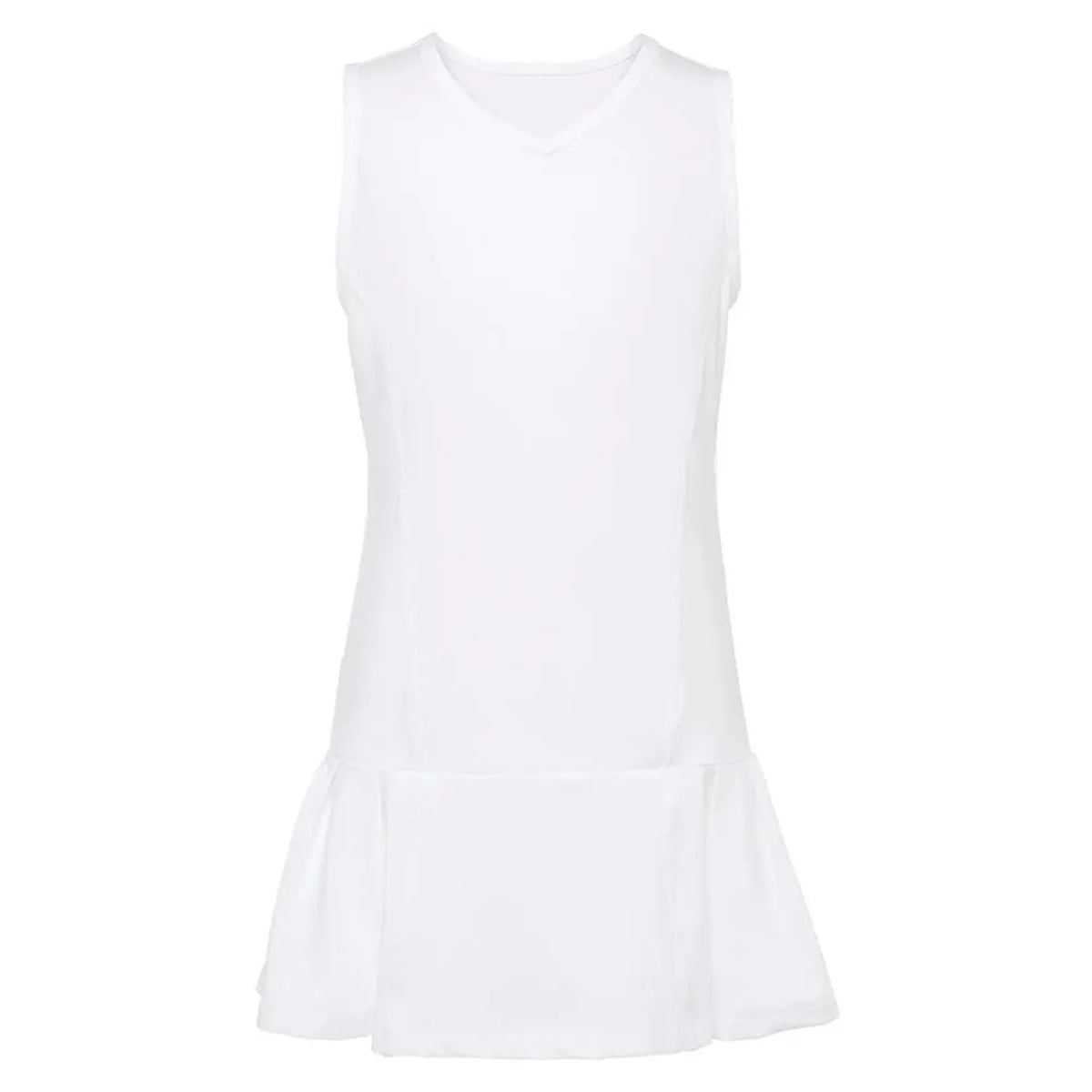 Girls' Essentials Pleated Tennis Dress-Apparel-Fila-108461-100_WHITE-L_b373f84a-ac7f-4077-b925-79bcb62348ca-Tennis Express