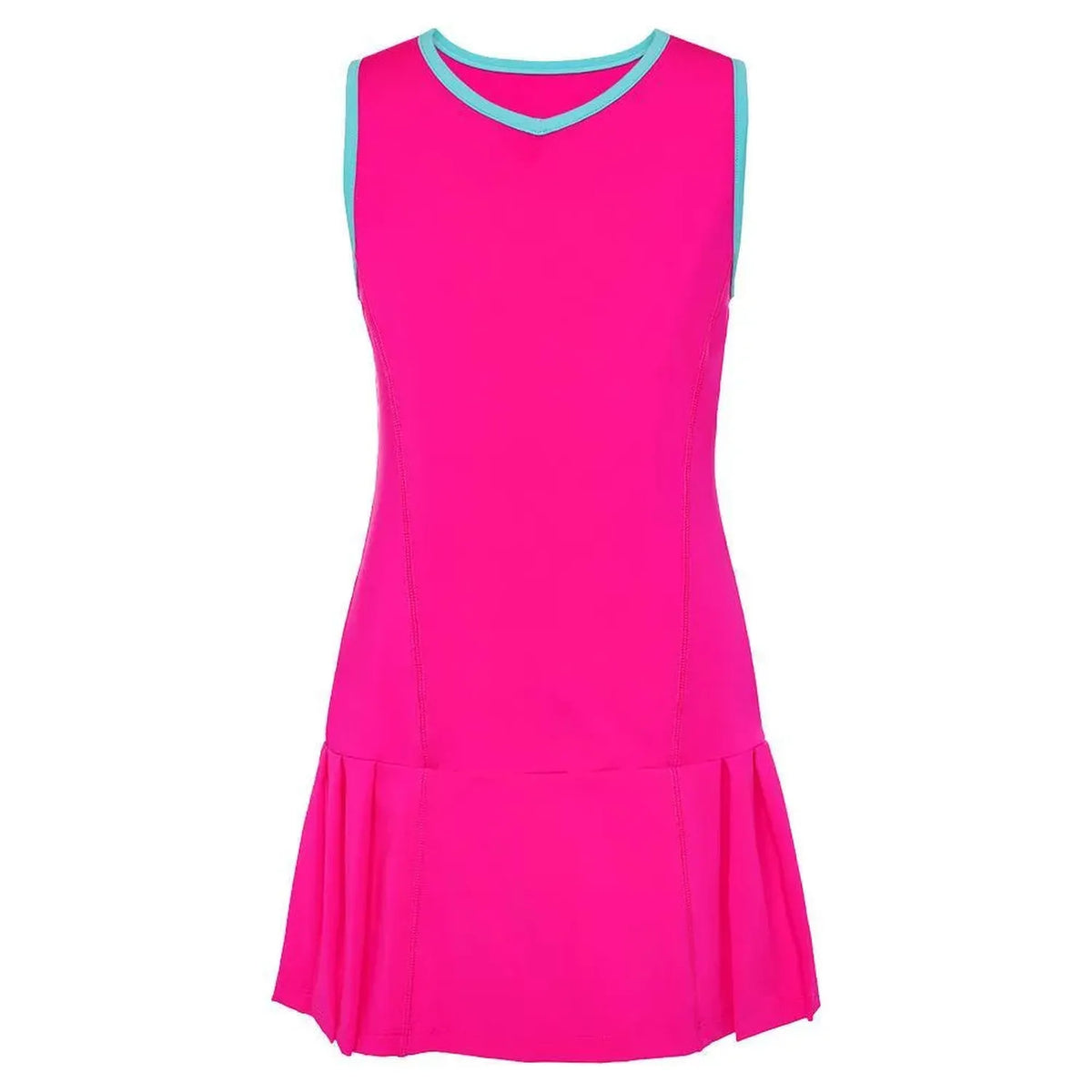 Girls' Essentials Pleated Tennis Dress-Apparel-Fila-108461-543_PINK_GLOBL-L_40158b50-e471-4170-87b4-f64493eed217-Tennis Express