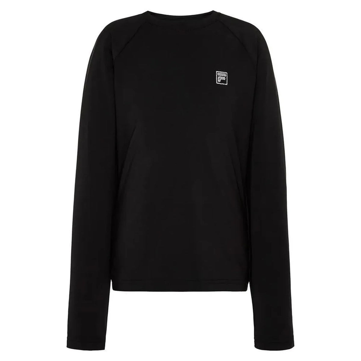 Girls' Essentials Long Sleeve Tennis UV Blocker Top-Apparel-Fila-108462-001_BLACK-L-Tennis Express