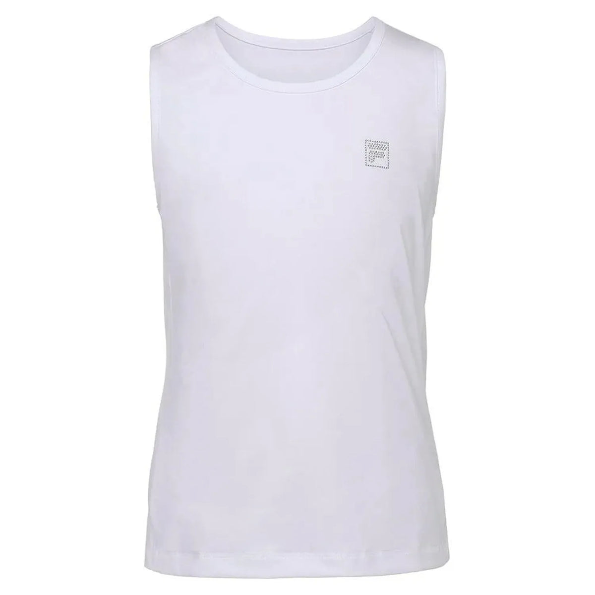 Girls' Essentials Full Coverage Tennis Tank-Apparel-Fila-108468-100_WHITE-L-Tennis Express