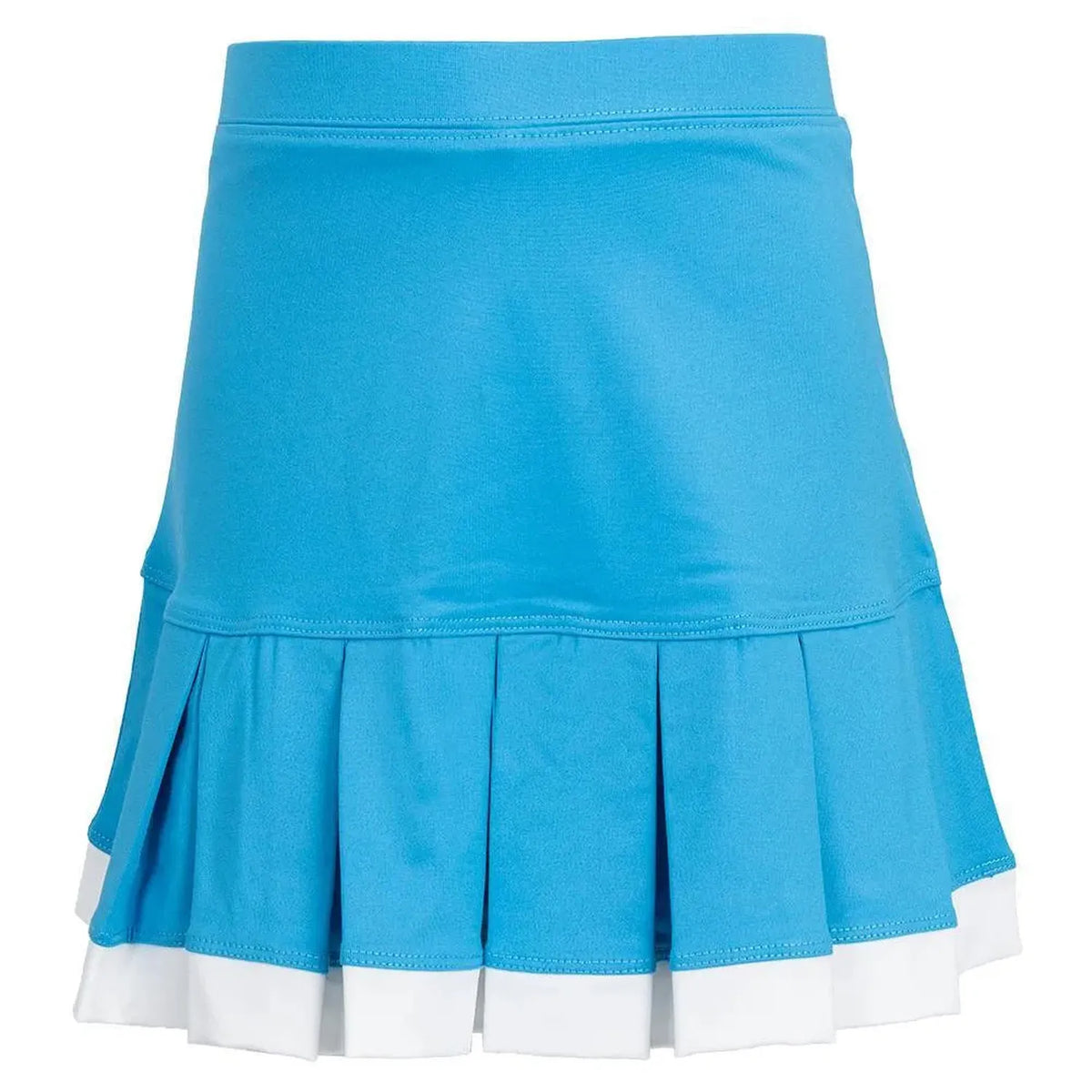 Girl's Pleat Tennis Skort with Trim Aqua-Apparel-Little Miss Tennis-108520-DEFAULT-L-Tennis Express