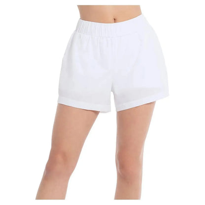 Women's High Road Tennis Short-Apparel-Lucky In Love-108794-110_WHITE-L-Tennis Express
