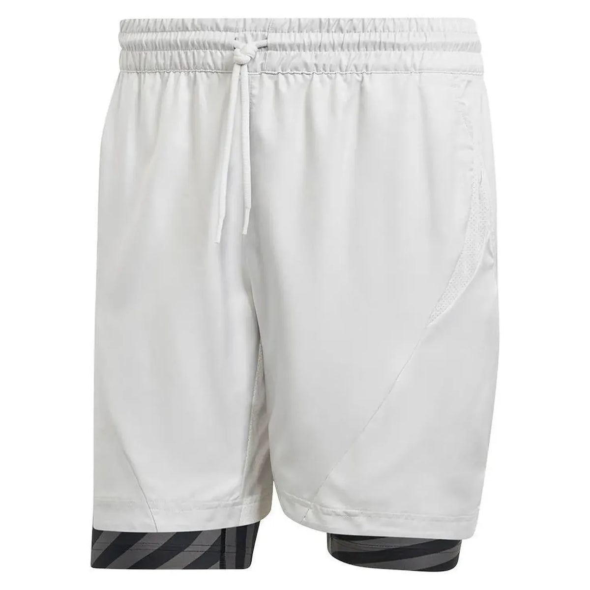 Men's 2N1 Pro Tennis Short Grey One-Apparel-Adidas-109053-DEFAULT-L-Tennis Express