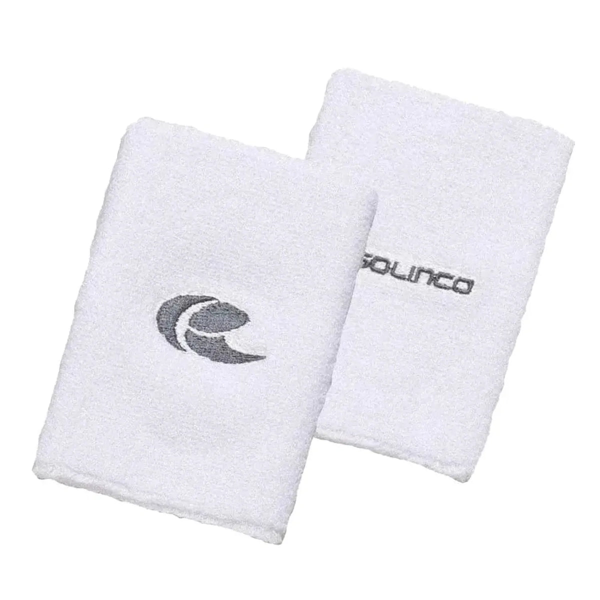 Double-Wide Wrist Band White and Gray-Accessories-Solinco-109372-DEFAULT-L-Tennis Express