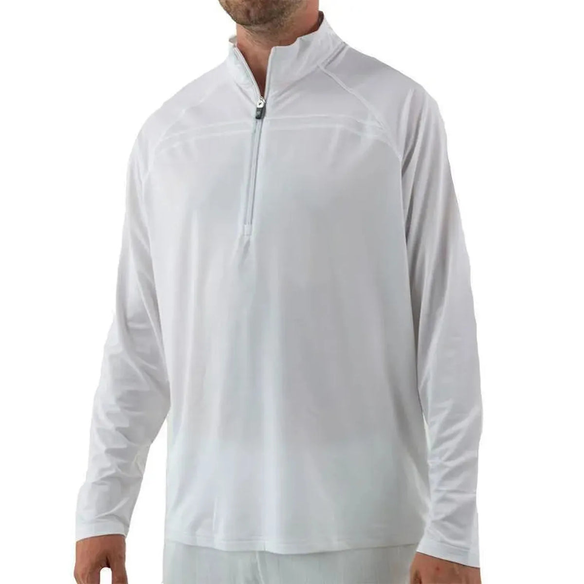 Men's Essentials Half Zip Tennis top-Apparel-Fila-109443-100_WHITE-L-Tennis Express