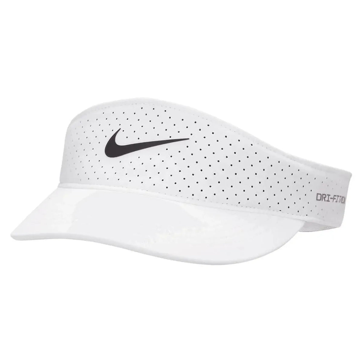 Unisex Dri-FIT Advance Ace Tennis Visor-Apparel-Nike-109883-100_WHITE-L-Tennis Express