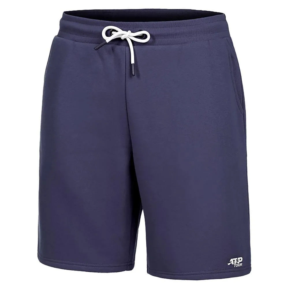Men's Logo Tennis Short-Apparel-Atp Tour-109986-600_NAVY_BLUE-L-Tennis Express