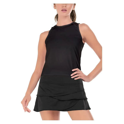 Women's LUV Freedom Crop Tennis Tank-Apparel-Lucky In Love-110071-001_BLACK-L-Tennis Express